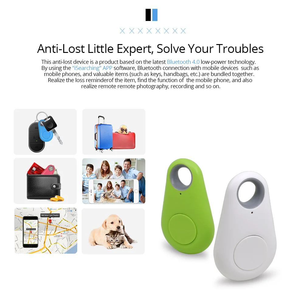 Keyfinder GPS locator anti lost Keychain Bluetooth Tracker Tag itag 1pc Key Finder anti lost tracker anti lose tracker