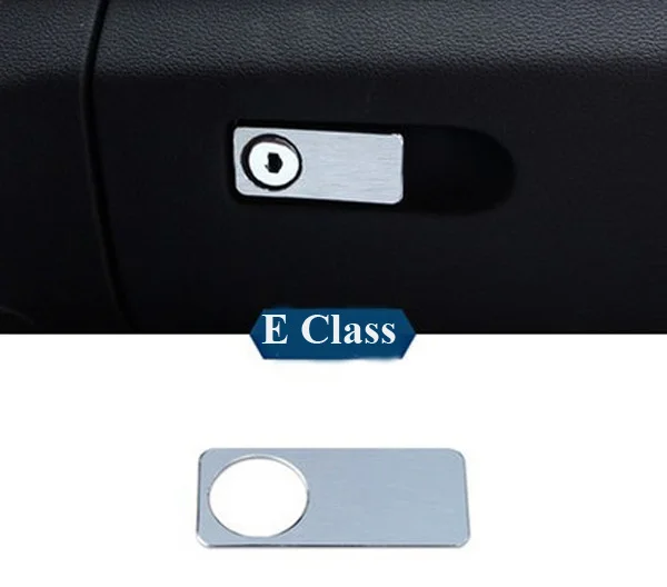 Aluminum Chrome Car Keyhole Cover Trim Sticker For Mercedes Benz GLK