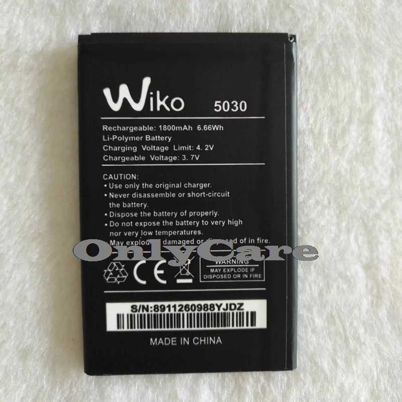 Wiko 5030 1800 мАч мобильный Замена литий-ионный полимерный Батарея Bateria для