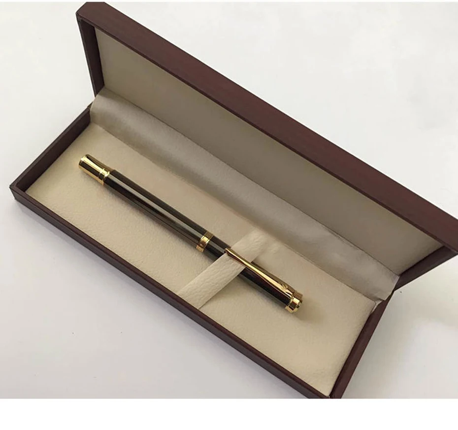 Изысканные роскошные металлические шариковые ручки для бизнес письма подарок Ролик Шариковая ручка 0,5 мм Школьные офисные канцелярские принадлежности