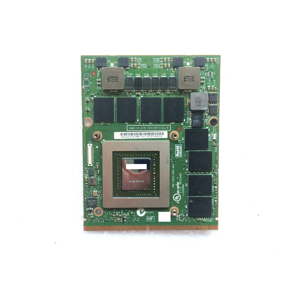 cheap GTX 780m GTX780M 4GB GDDR5 VGA Video Card N14E GTX A2 FJHX2 0FJHX2 for Alienware 15 R1 17 R2