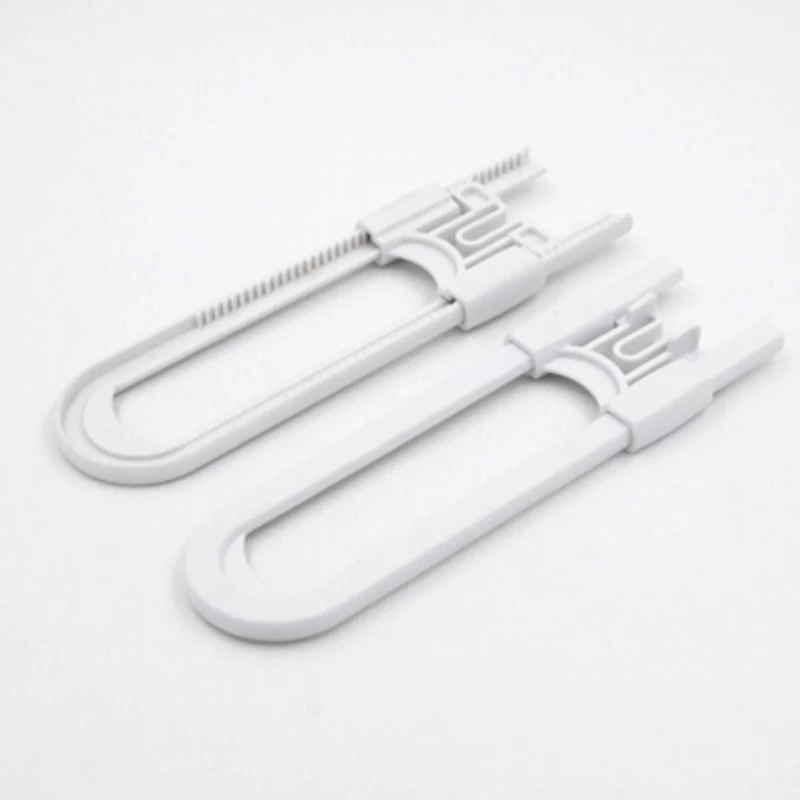 

2PCS Protection Lock U Shape Baby Safety Lock Prevent Child From Opening Drawer Cabinet Cupboard Door Children Safety Lock