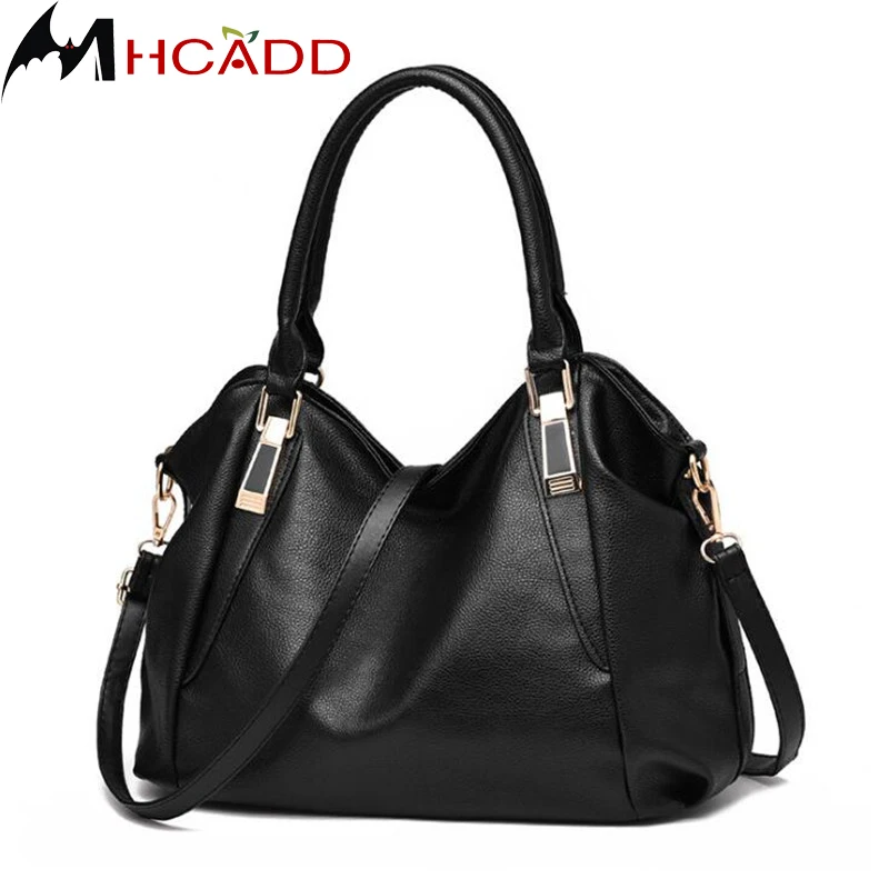 

MHCADD Brand Fashion Tote Bag Women Shoulder Bags Female 2018 New Casual Bags Handbags Designer Pu Leather Bag Ladies Handbag