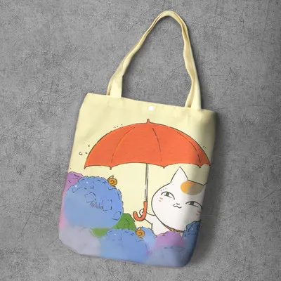 Natsume Yuujinchou Shoulder Bags Women Cute Environmental Shopping Bag Tote Package Crossbody Bags Purses Casual Handbag 