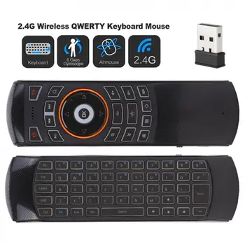 

Simple X6 USB 2.4GHz Backlit Air Mouse with Acceleration Sensor and Wireless Keyboard for Mini PC TV Box