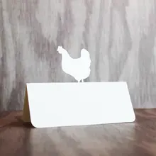 Пользовательские курица Место Таблица номер карты День рождения Свадебные душ сидения эскорт cardpc001