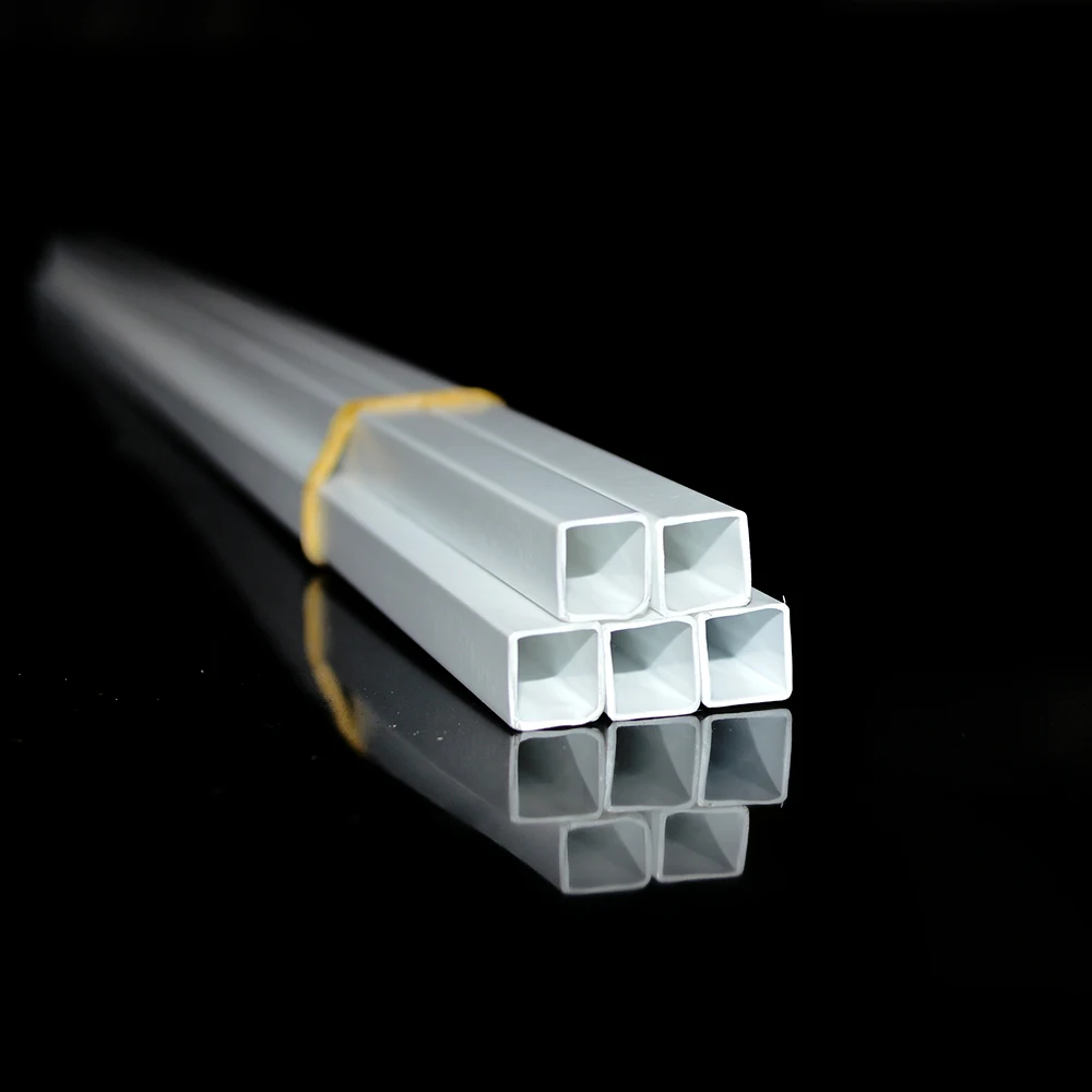 Buy 100pcs 6.0*6.0mm Square tube ABS Plastic pipe JYG
