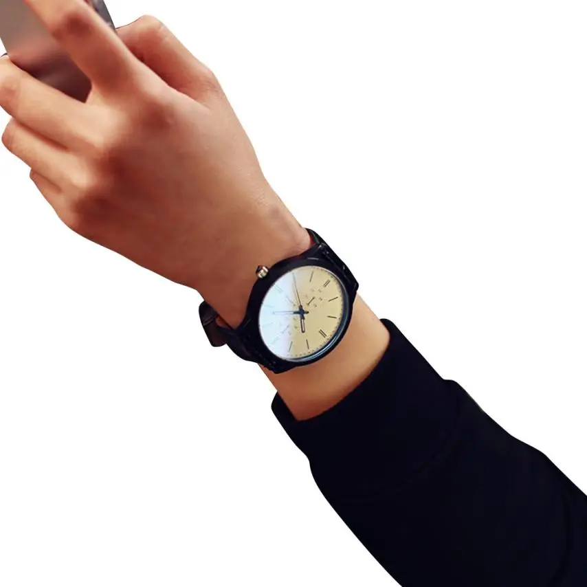 Лидер продаж 2017, новые дизайнерские превосходные мужские и женские студенческие минималистичные модные часы с большим циферблатом