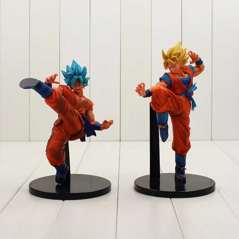 

Dragon Ball Super Son Goku Figure Toy FES Goku Super Saiyan God Blue Hair Battle Ver Collectible Model Doll