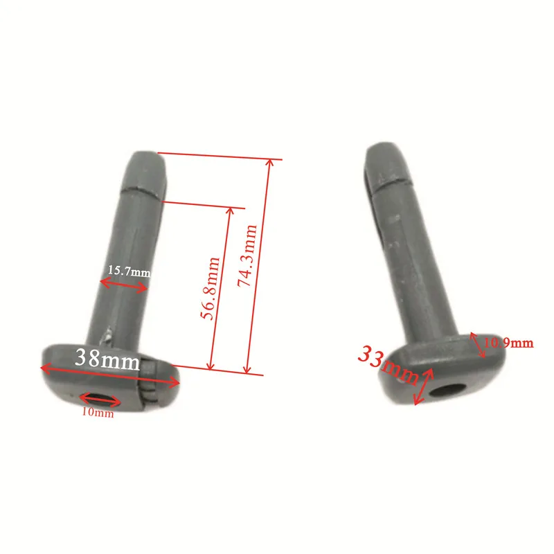Seat Headrest Guide Plastic Guide for Headrest Cover Rear Plastic HR Sleeve Repair Kit Front Headrest Pin Lock Hole Trim Guide Pin