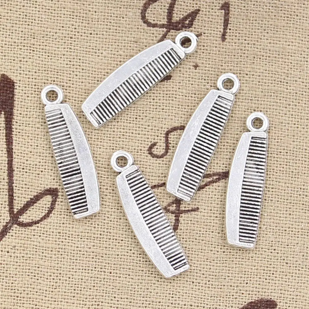 

20pcs Charms comb 16x7mm Antique Silver Plated Pendants Making DIY Handmade Tibetan Silver Jewelry