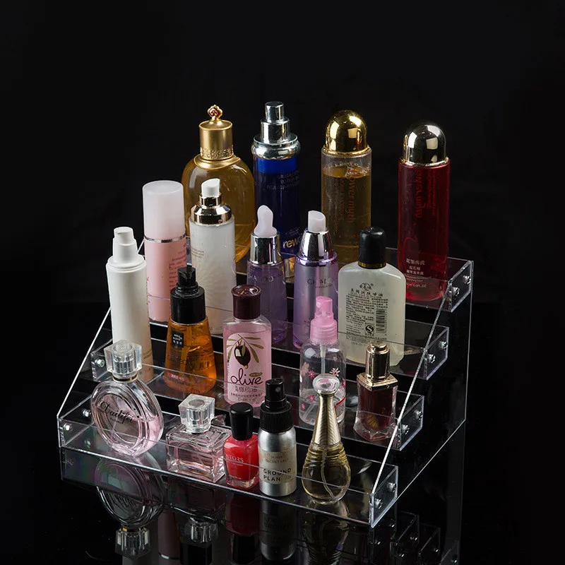 Fashion Multi-layer Nail Polish Display Stand Acrylic Clear Lipstick Cosmetics Varnish Display Stand Holder Organize Storage Box - Цвет: 4 Floor