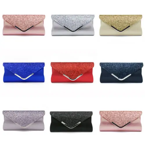  Women Lady Stylish Handbags Glitter Envelope Clutch Purse Evening Party Bag Gift Small Bags For Wom - 33041709831