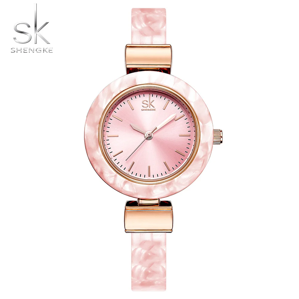 Shengke роскошные женские часы-браслет для женщин Очаровательная цепь SK часы женские Лидирующий бренд женские часы
