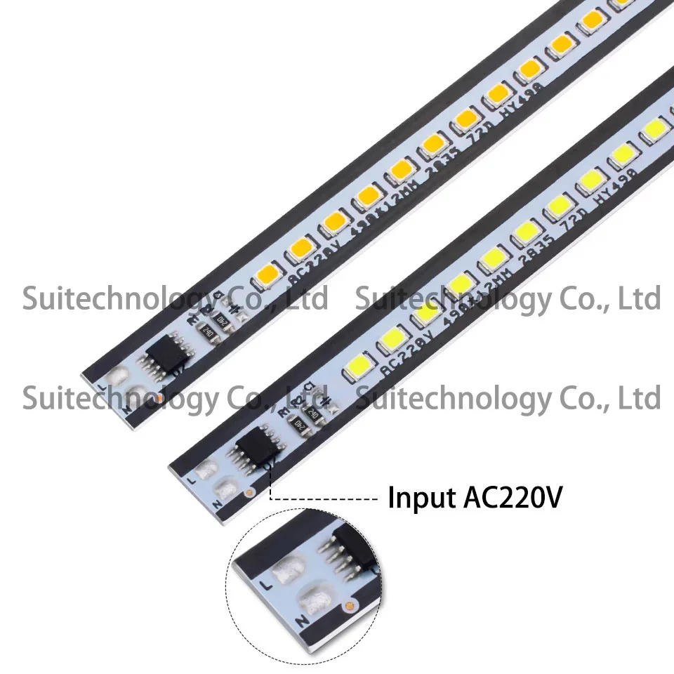 10 шт. AC220V Светодиодный светильник Теплый натуральный белый SMD2835 СВЕТОДИОДНЫЙ барный светильник s для DIY шкаф светильник коробка витрина потолочный светильник