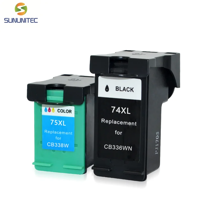 74 75 Print head 74XL 75XL Printhead Ink Cartridge For HP J5780 D4260 C4280 C4380 C5280 D5360 Inkjet Printer  (2)