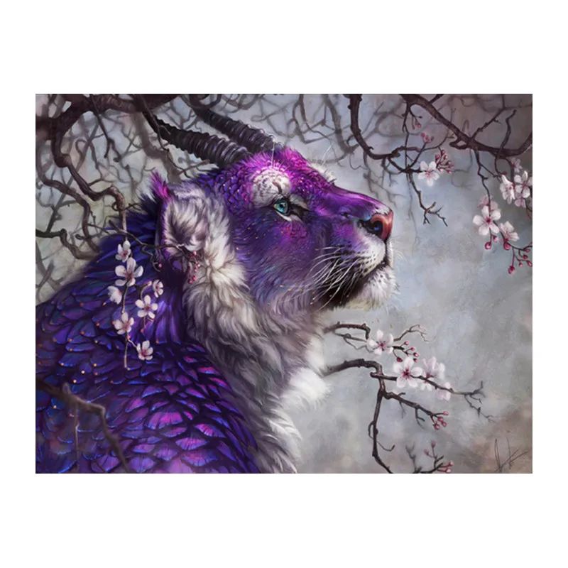 Gorgeous cartoon animal 4 like 5Ddiy diamond embroidery cross stitch animal diamond painting interior decoration paintings DCC