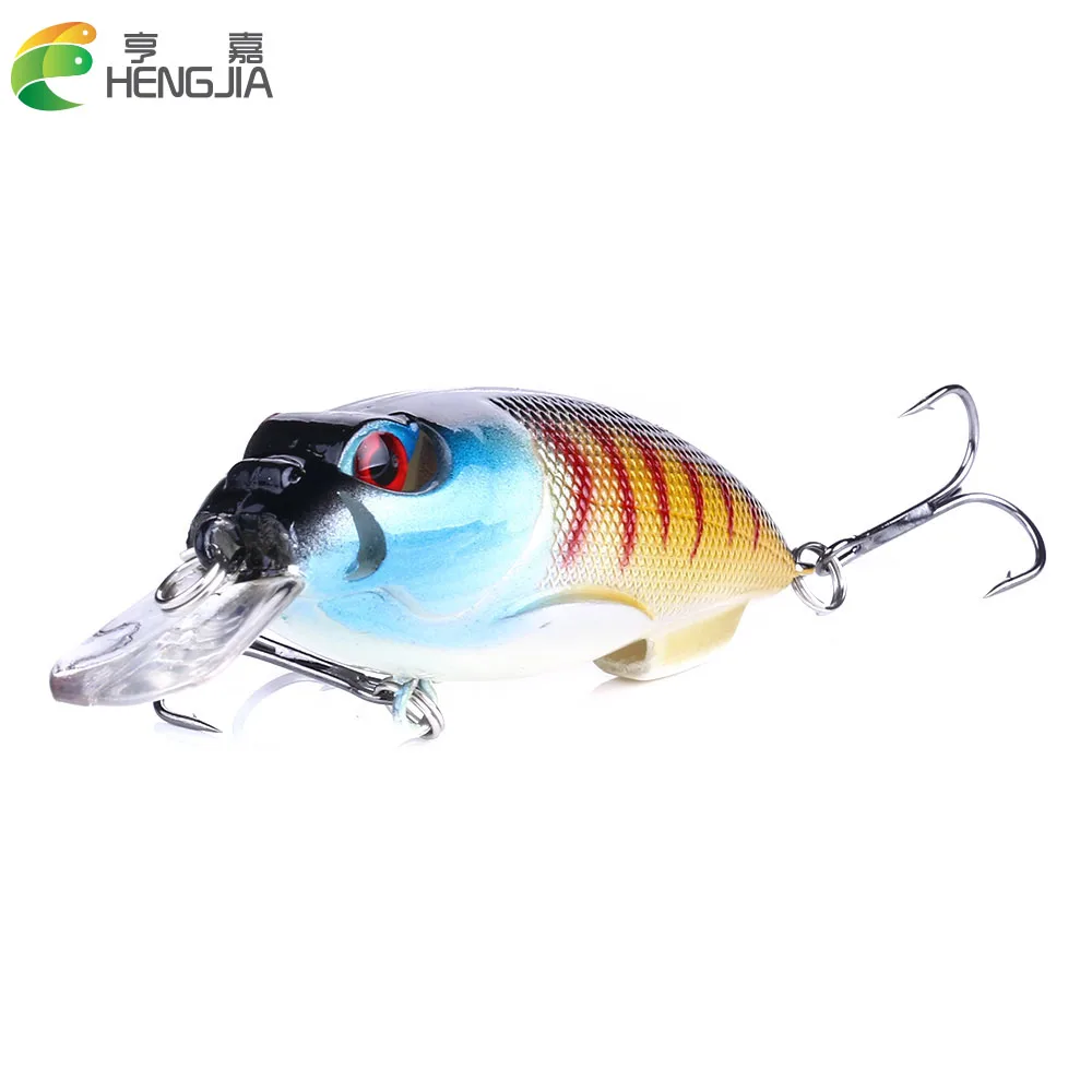 40 шт. 7 см 9,6 г 6# Крючок для плавания 3D Crankbait воблер на щуку приманки для ловли окуня крючки для морской рыбалки рыболовные снасти