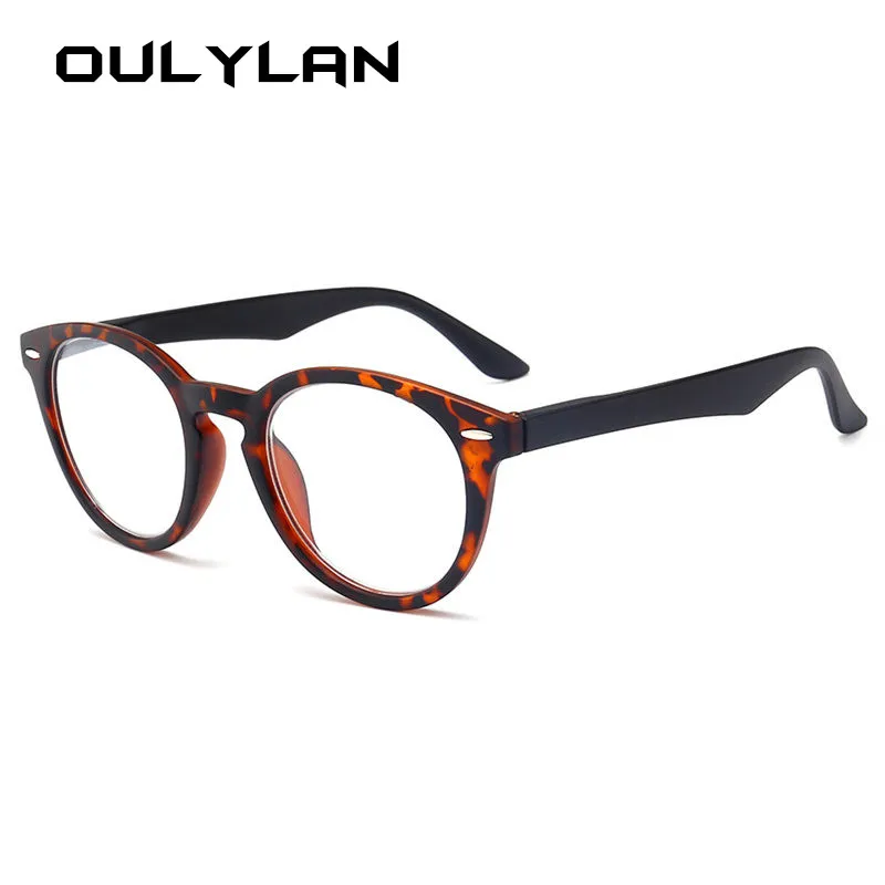 Oulylan, ретро очки для чтения, для женщин и мужчин, ультралегкие полимерные очки для чтения, прочные PC очки по рецепту, диоптрий 1,0 3,0