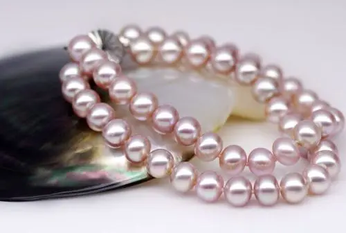 

FREE SHIPPING HOT sell new Style >>>>ELEGANT double strands 9-10mm south sea purple pearl bracelet 7.5"-8