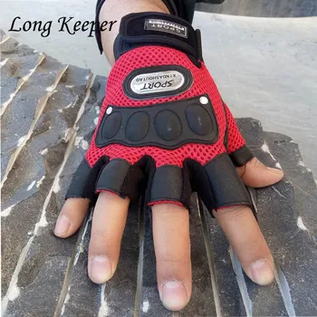 

LongKeeper Tactical Gloves Fashion Men Gloves Fingerless Men Women Fitness Workout Palm Wrist Protection Mittens Half Finger