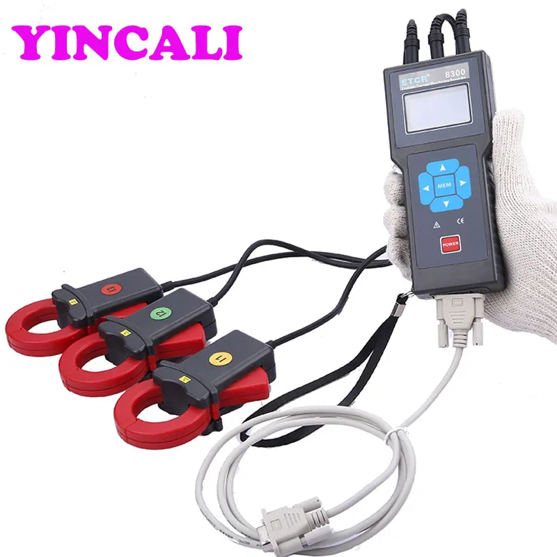 Fast Shipping Three-Channel Leakage Current Monitoring Recorder ETCR8300 Digital a Large Storage Space | Инструменты
