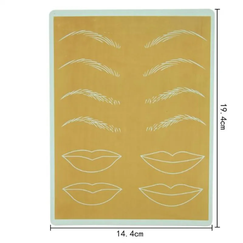Кожа для обучения татуировкам лист 10 шт./партия тату равнина для тату материалы для швейной машинки Набор 20x15 см-Pmu Microblading