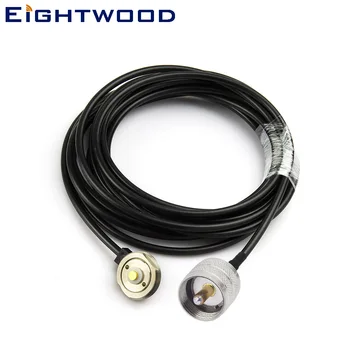 

Eightwood RF UHF Male PL-259 to NMO Mount RG58 Cable-Truck Antenna Adapter Cable for Yaesu Kenwood HYT Vertex Icom Mobile Radio