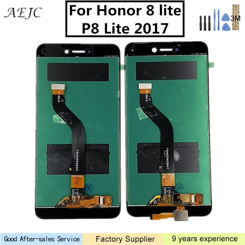 

For Huawei P8 Lite 2017 Honor 8 Lite LCD Display Touch Screen Digitizer Glass Assembly Replace for Huawei P8 Lite 2017 LCD 5.2"