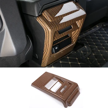 

Sands Wood Grain ABS Chrome Armrest Box Rear Row Kick-Proof Cover Trim For Land Rover Discovery Sport 2015-2018 Car Accessories