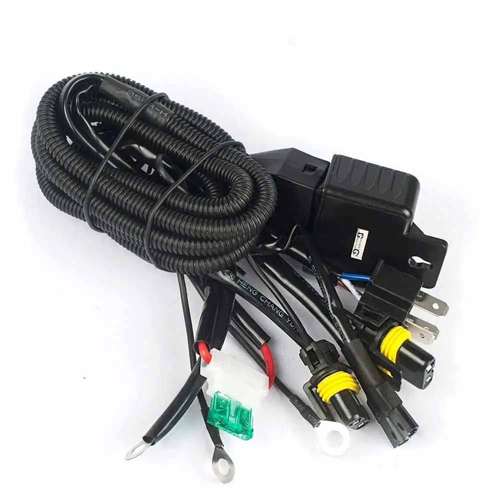 

Universal 12V 35W 55W 75W HID Bi xenon H4 Wire Harness Controller for Car Headlight Retrofit connect hid bixenon projector lens