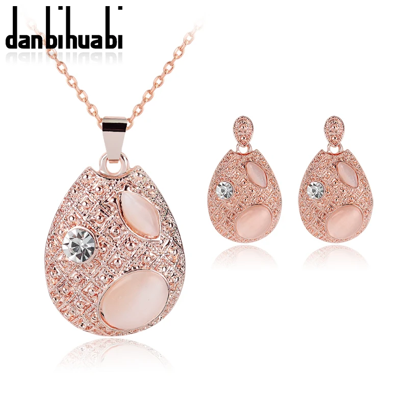 

2018 Rhinestone Earrings and Necklacefor Party Costume Jewellry Sets Bijouterie Drop Ethiopian Indian Earrings sets of jewelry