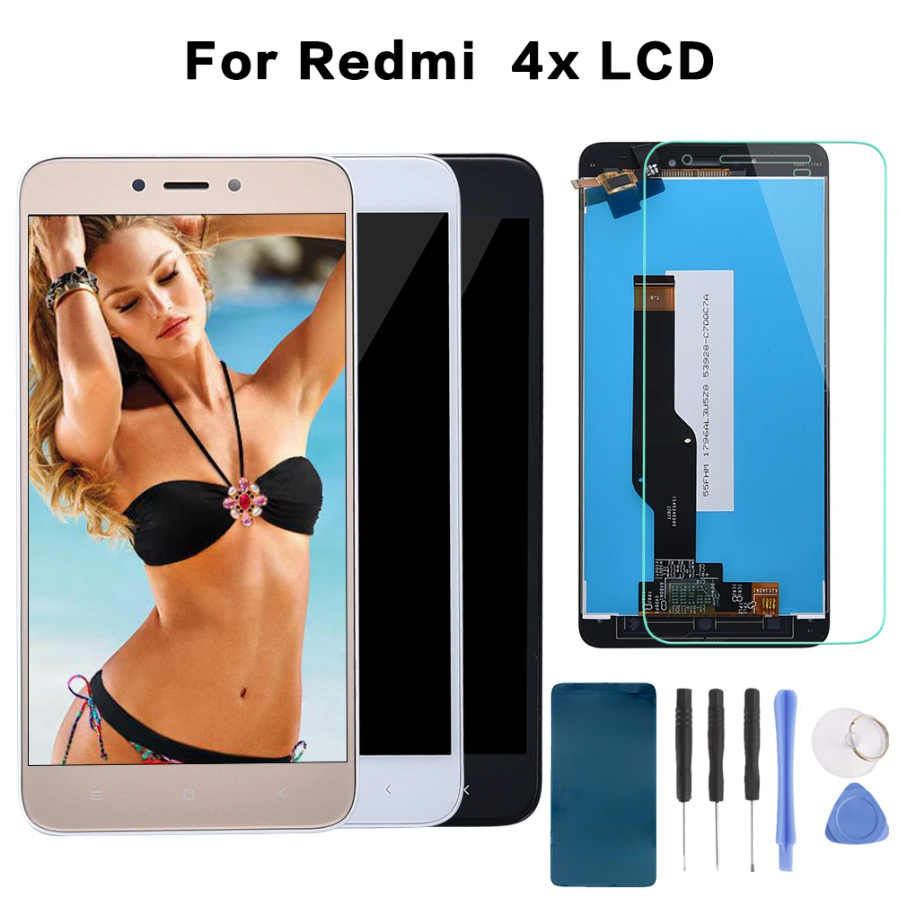 

5.0" Original LCD For XIAOMI Redmi 4X Display Touch Screen with Frame For XIAOMI Redmi 4X LCD Display 4X Pro LCD Screen