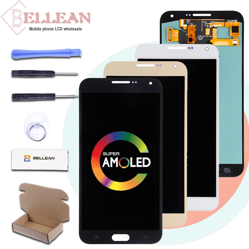 

Promotion Catteny E7 Display For Samsung Galaxy E700 Lcd Display With Touch Screen Digitizer Assembly+Tools