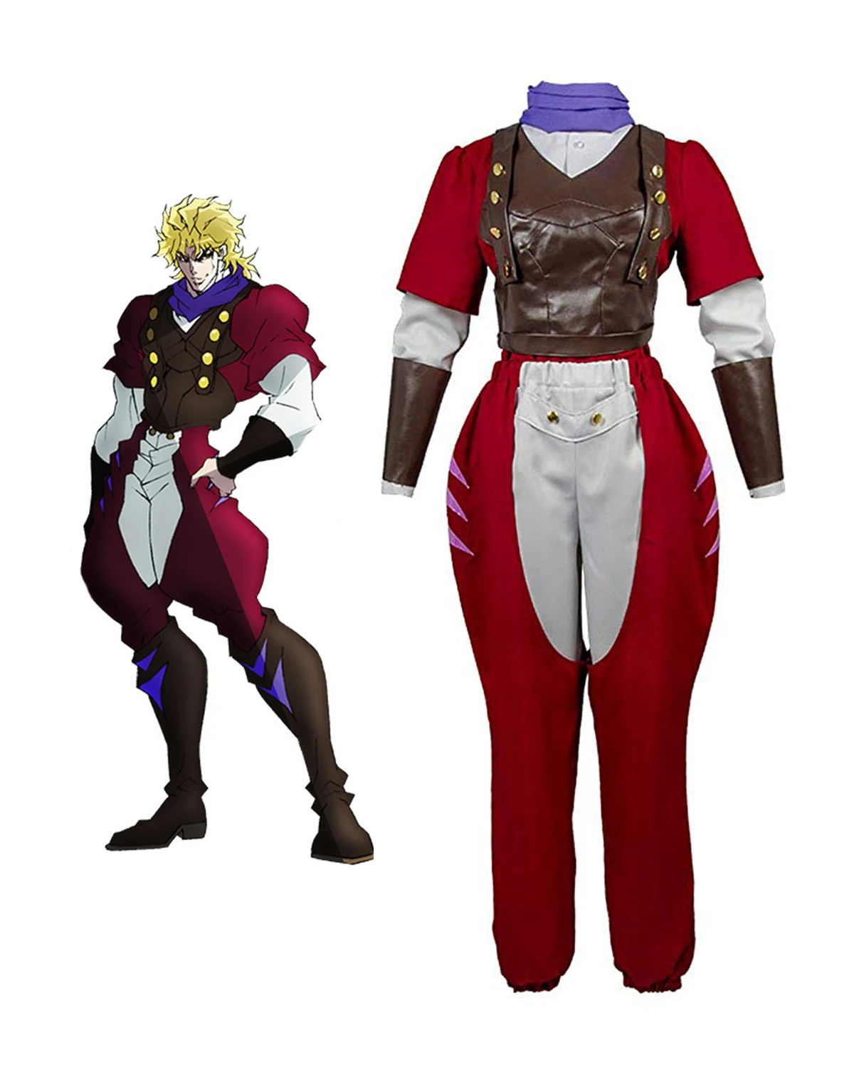 JOJO Dio Brando костюм для косплея JoJo's Bizarre Adventure Phantom Blood карнавальный на заказ любого