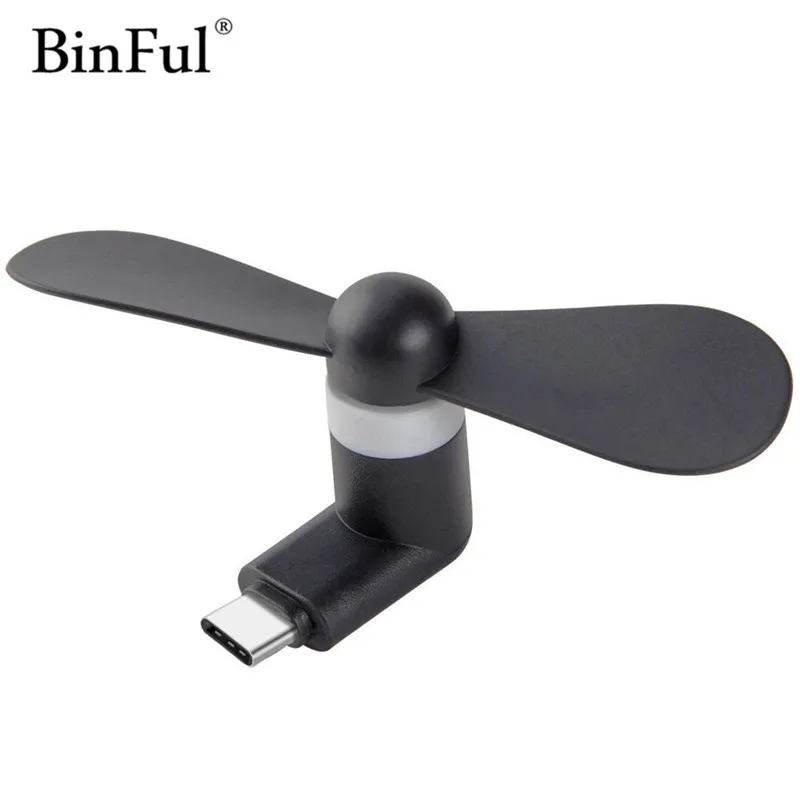BinFul Mini портативный мобильный телефон USB Type c вентилятор для телефона тестер