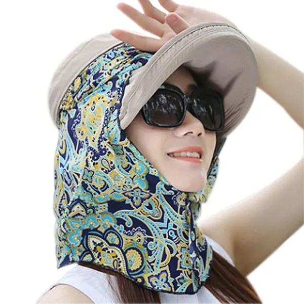 

Fashion Women Summer Hats Sun Visors Cap Collapsible Anti-UV Outdoor Beach Sport Hat BHD2