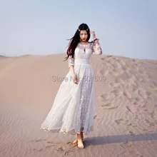 Кружева вышивка длинный рукав средневековое платье Ренессанс кружева платье Принцесса Костюм Викторианский/Marie Антуанетт