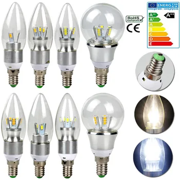 

E14 4W 8W 10W 5730 2835 SMD LED Globe Candle Energy Saving Foold Light Lamp Bulb