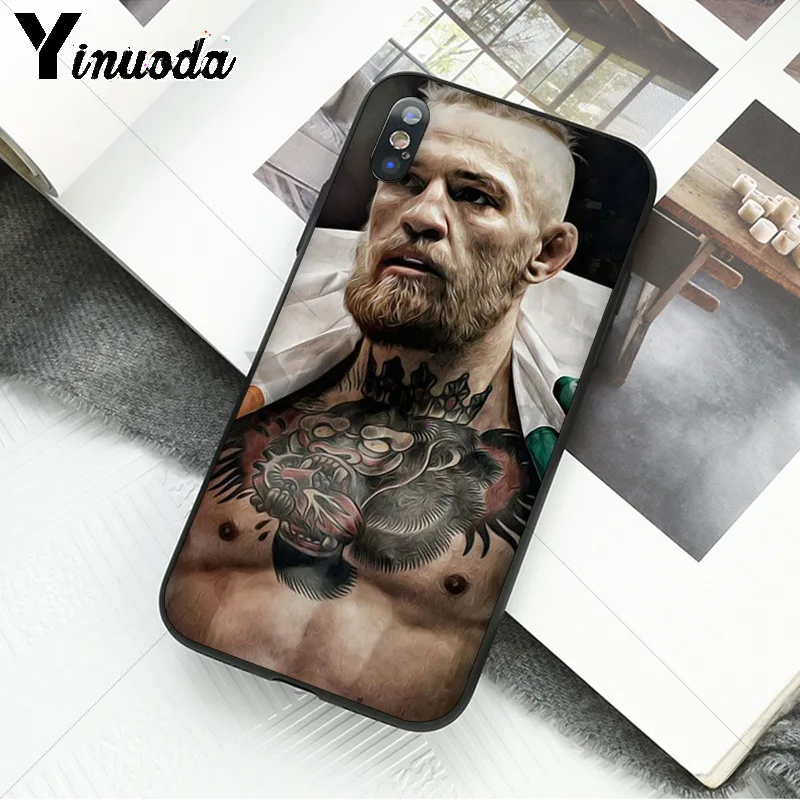 Yinuoda Conor McGregor UFC высококачественные аксессуары для телефонов Чехол для Apple iPhone 8 7 6 6S Plus X XS MAX 5 5S SE XR мобильных телефонов - Цвет: 4