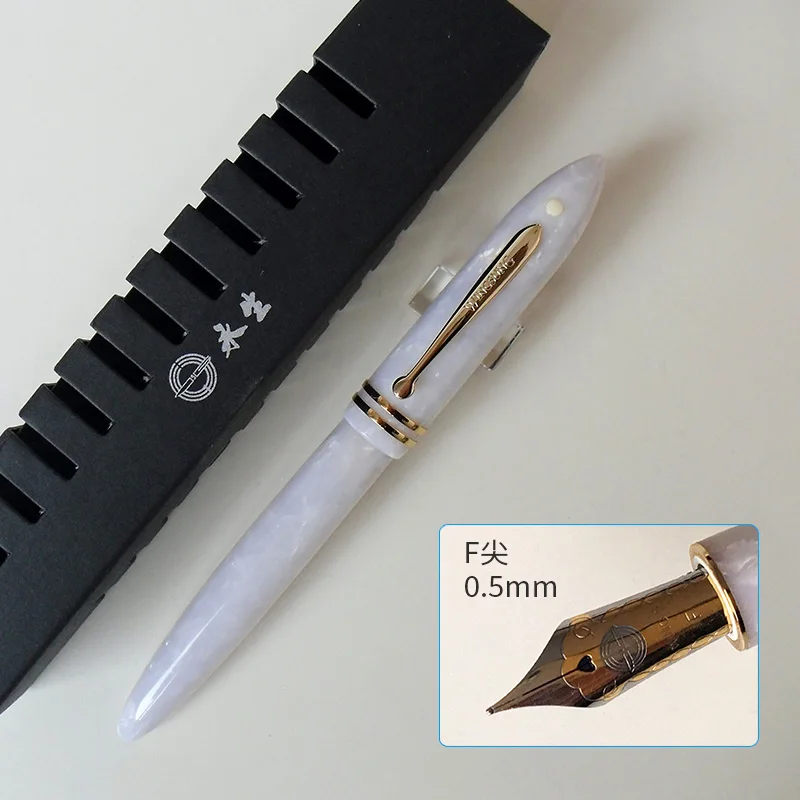 Классическая оригинальная перьевая ручка wingsung 626 Boutique celluloid из иридия 0 5 мм