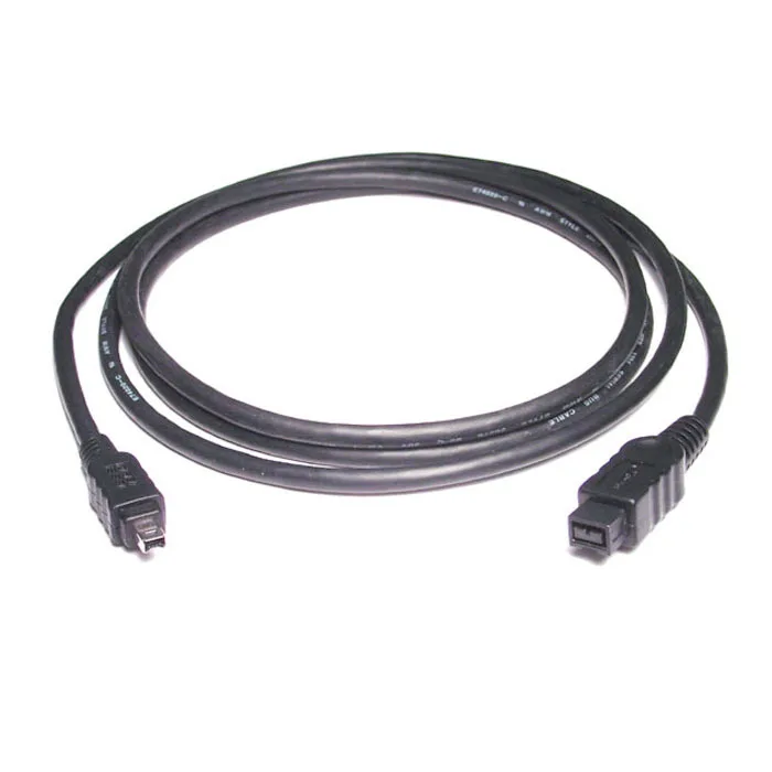1.8M 6FT 9pin to 4 pin 800 400 IEEE 1394B FireWire DV iLink Cable 9 to