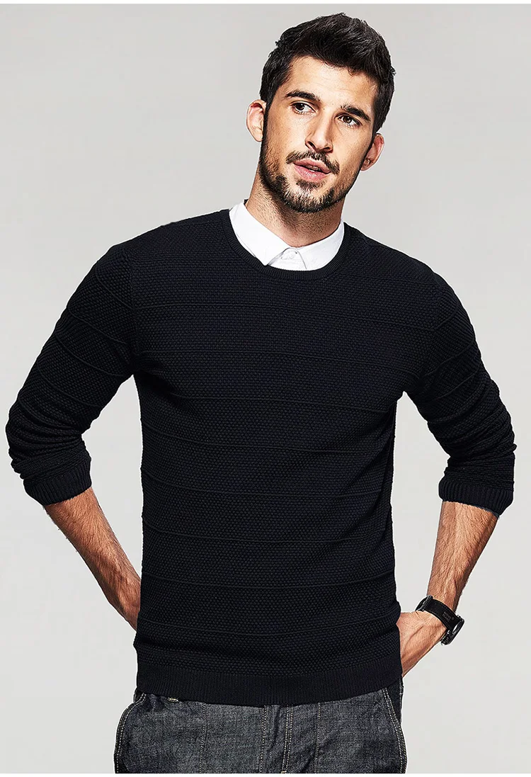 Free shipping winter fashion O neck pullovers sweaters for man 16929-in Pullovers from Men's 