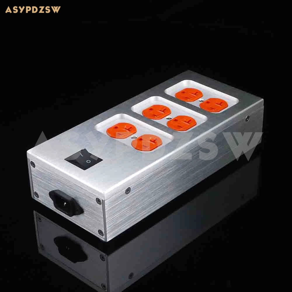 

6 seats Aluminum gold-plated phosphor copper U.S EMI Filter AC power Distributor
