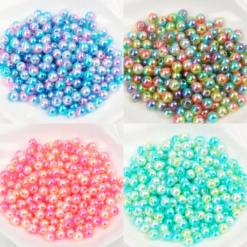 

Round Imitation ABS Pearl Beads For Craft Scrapbook Decoration DIY Sewing Craft Supplies 50-500pcs 3/4/5/6/8/10/12mm