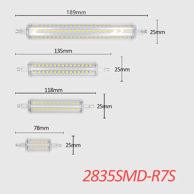 Lâmpadas Led e Tubos 10 w 15 w ampola Comprimento : 78 - 189mm