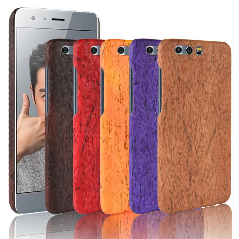 

Huawei Honor 9 Honor9 Case Wood Pattern Hard PC+PU Leather Back Cover Hard Case for Huawei Honor 9 Honor9 Hard Protector