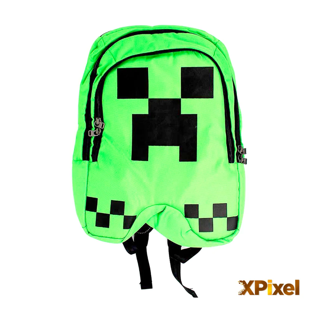 Mochila Creeper Pixel Ajustable para Niños, Color Verde, Unisex|Almohadas  peluche| - AliExpress