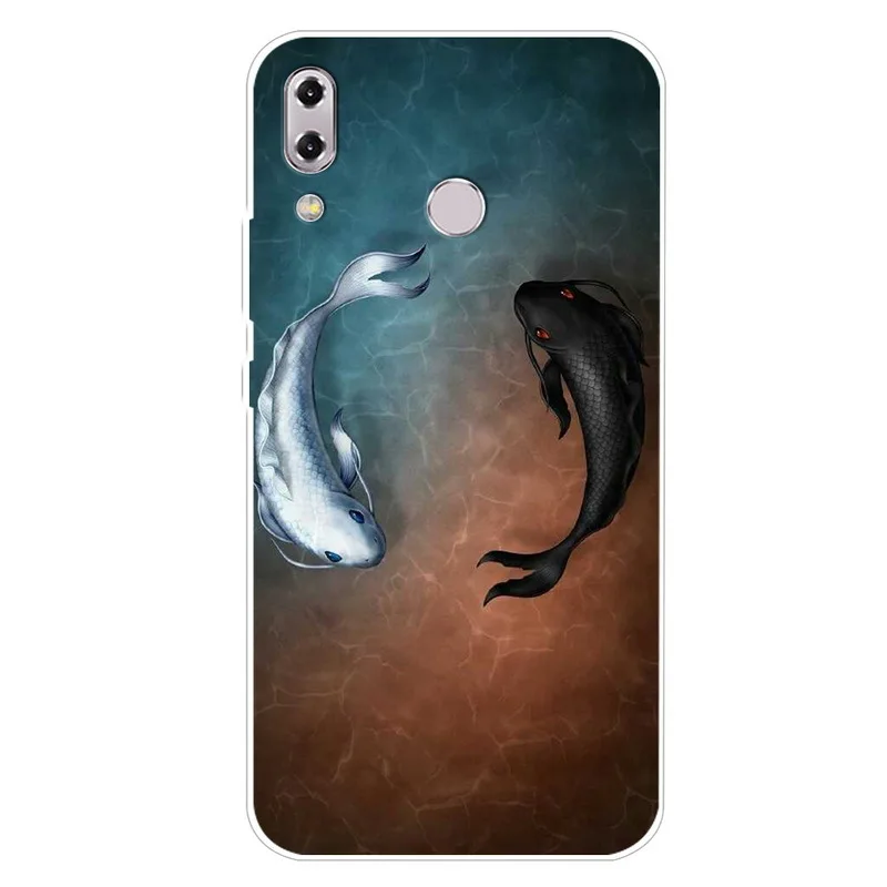 Модный чехол для телефона с милыми мультяшными животными Asus Zenfone 5 ZE620KL рисунком