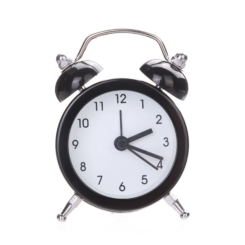 Twin Bell Silent Alloy Stainless Metal Alarm Clock For Children gift Clocks Hot Sale new #4m08 (6)